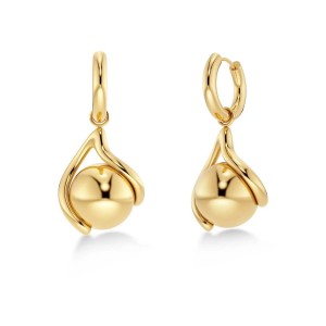 Edblad Buddy Hoops L Gold Σκουλαρίκια