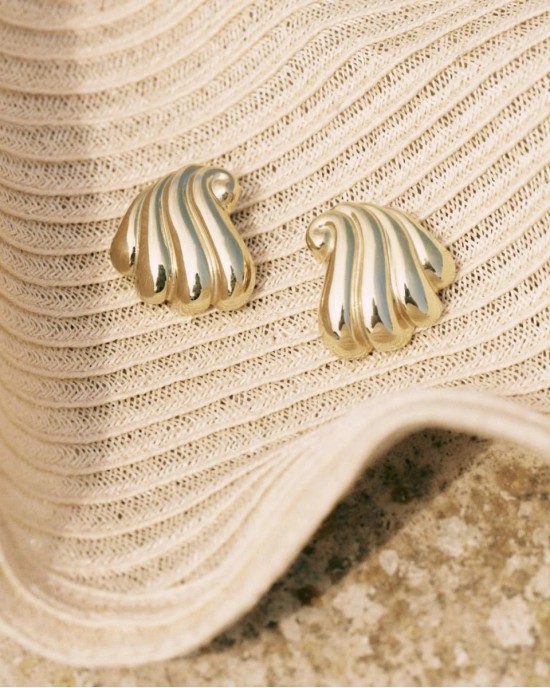 Edblad Corazza Studs L Gold Σκουλαρίκια