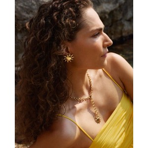 Edblad Sun Studs L Gold Σκουλαρίκια