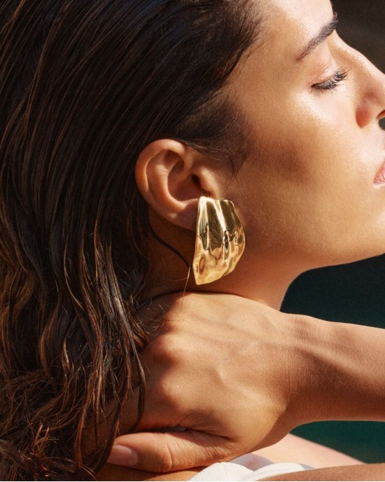 Edblad Tidal Studs L Gold Σκουλαρίκια