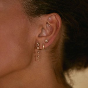 Edblad Dew Drop Studs Blush Σκουλαρίκια Χρυσό