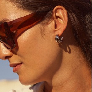 Edblad Aralia Triple Creoles Σκουλαρίκια Steel