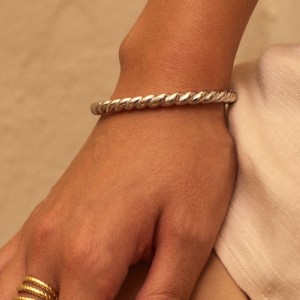 Edblad Rope Bangle Βραχιόλι Ασημί