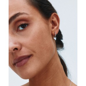 Edblad Barley Hoops Silver Σκουλαρίκια