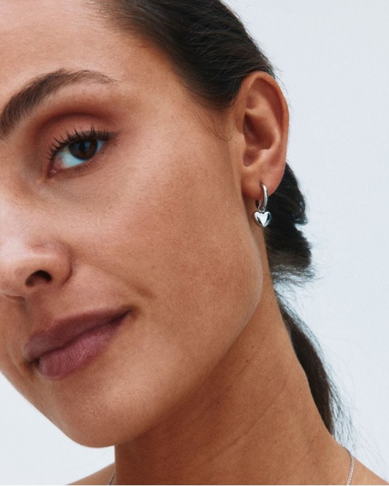 Edblad Barley Hoops Silver Σκουλαρίκια