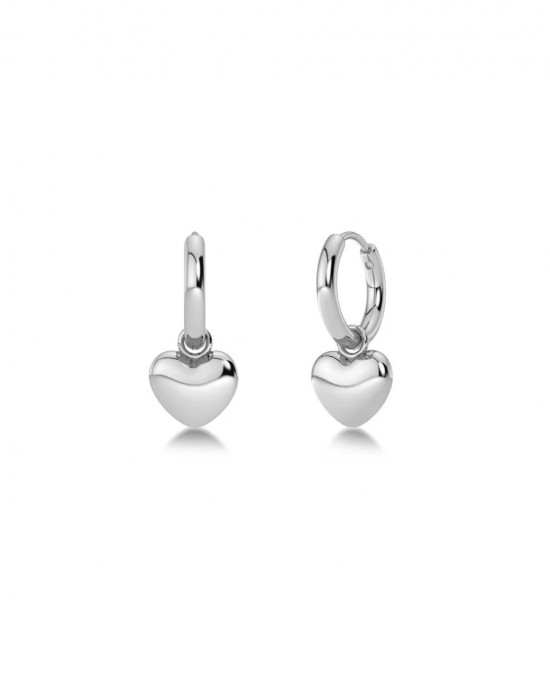 Edblad Barley Hoops Silver Σκουλαρίκια