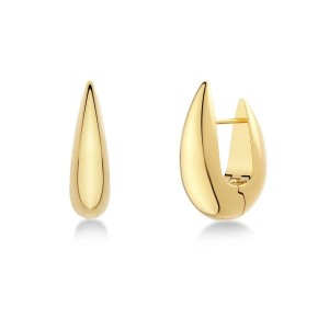 Edblad Crest Hoops L Gold Σκουλαρίκια