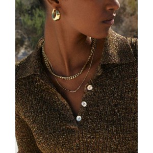 Edblad Curb Chain Gold Κολιέ