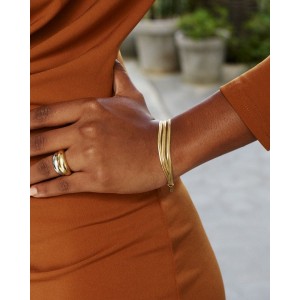 Edblad Herringbone Triple Gold Βραχιόλι