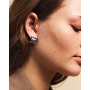 Edblad Lumi Creoles L Steel Σκουλαρίκια