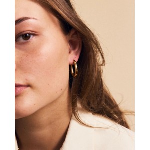 Edblad Modernist Hoops L Gold Σκουλαρίκια