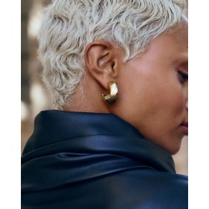 Edblad Bead Creoles L Gold Σκουλαρίκια