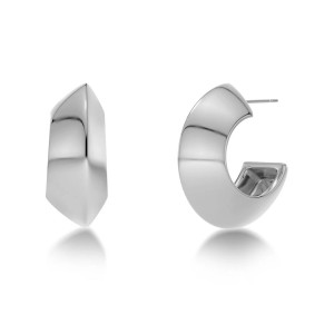 Edblad Bead Creoles L Steel Σκουλαρίκια