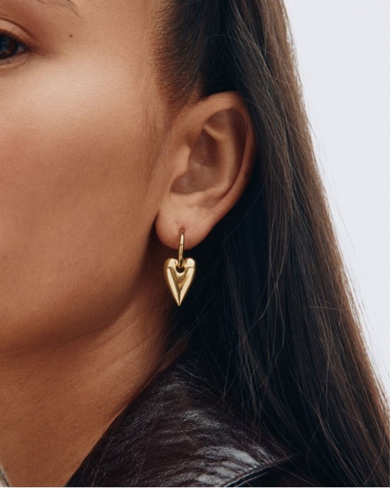 Edblad Amore Hoops L Gold Σκουλαρίκια