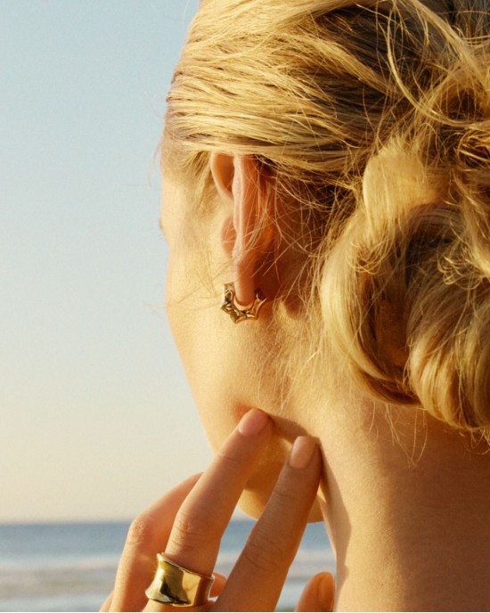 Edblad Cane Hoops Multi S Gold Σκουλαρίκια