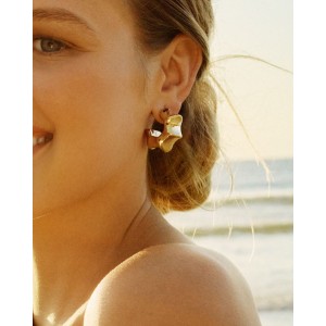 Edblad Cane Hoops Multi L Gold Σκουλαρίκια