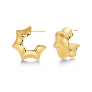 Edblad Cane Hoops Multi L Gold Σκουλαρίκια