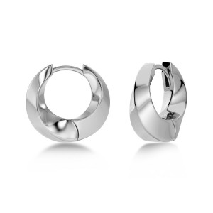 Edblad Helix Hoops L Steel Σκουλαρίκια