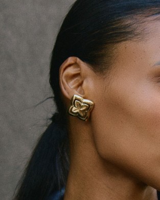 Edblad Scala Studs L Gold Σκουλαρίκια