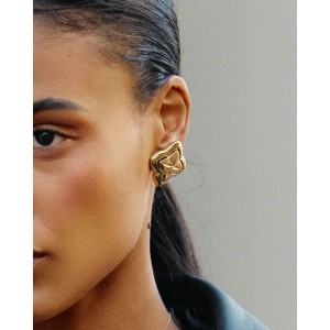 Edblad Scala Studs L Gold Σκουλαρίκια