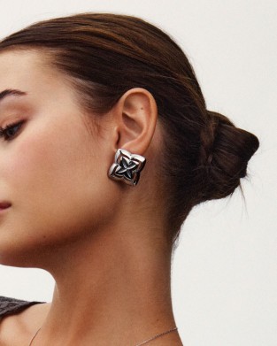 Edblad Scala Studs L Steel Σκουλαρίκια