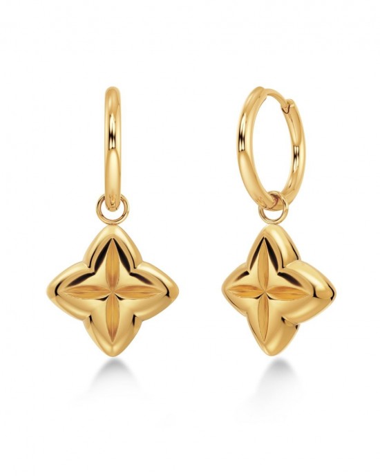 Edblad Scala Hoops L Gold Σκουλαρίκια