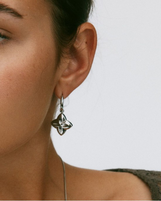 Edblad Scala Hoops L Steel Σκουλαρίκια