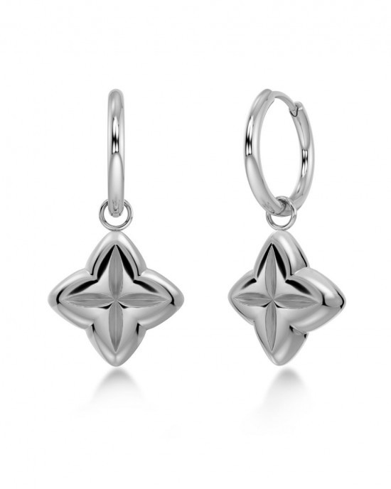 Edblad Scala Hoops L Steel Σκουλαρίκια