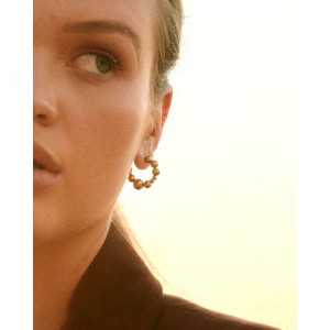 Edblad Sphere Hoops Gold Σκουλαρίκια