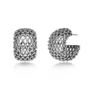 Edblad Viva Hoops L Silver Σκουλαρίκια