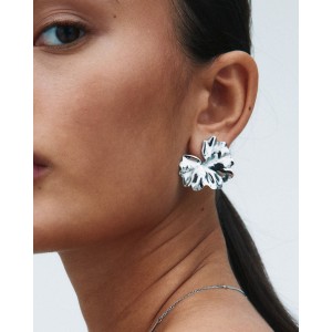 Edblad Gerana Studs L Silver Σκουλαρίκια