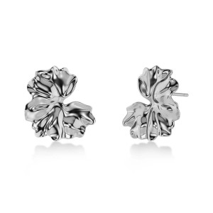 Edblad Gerana Studs L Silver Σκουλαρίκια