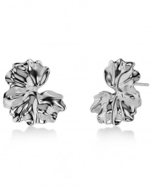 Edblad Gerana Studs L Silver Σκουλαρίκια