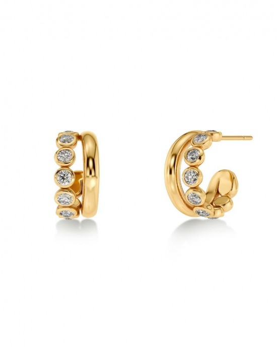 Edblad Grace Hoops S Gold Σκουλαρίκια