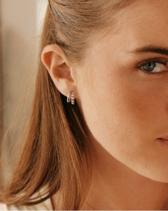 Edblad Grace Hoops S Silver Σκουλαρίκια