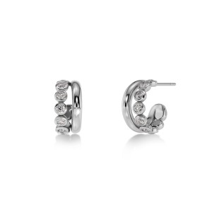 Edblad Grace Hoops S Silver Σκουλαρίκια
