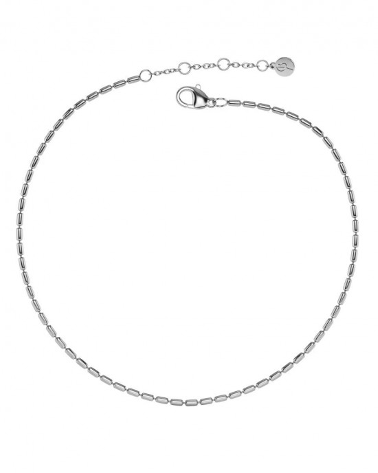 Edblad Seed Bead Anklet Silver Βραχιόλι