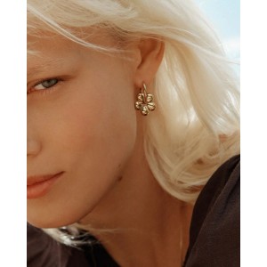 Edblad Daisy Hoops Gold Σκουλαρίκια