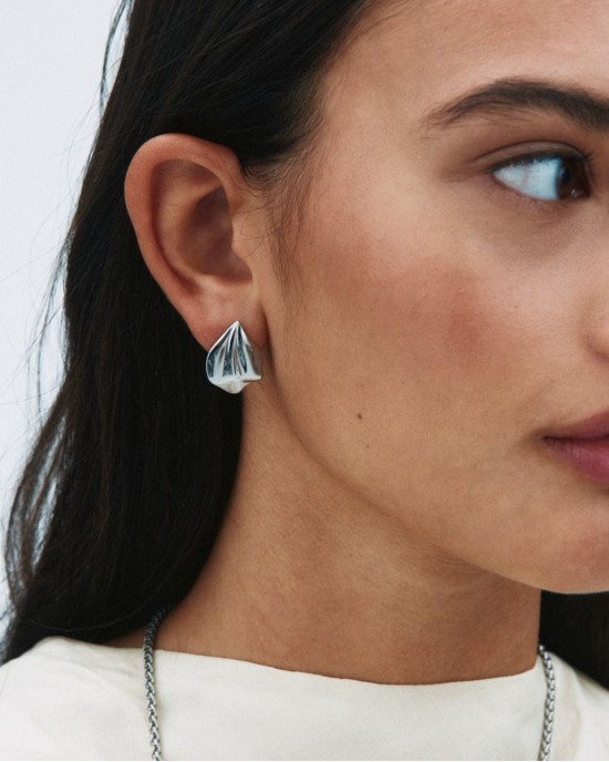 Edblad Petal Studs S Silver Σκουλαρίκια