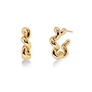 Edblad Spiral Hoops L Gold Σκουλαρίκια