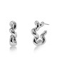 Edblad Spiral Hoops L Silver Σκουλαρίκια