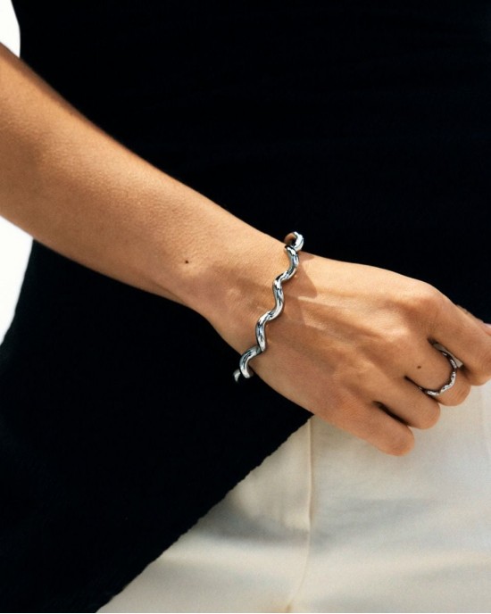 Edblad Spiral Bangle Silver Βραχιόλι