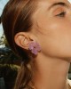 Edblad Wildflower Gold/Pink Studs Σκουλαρίκια