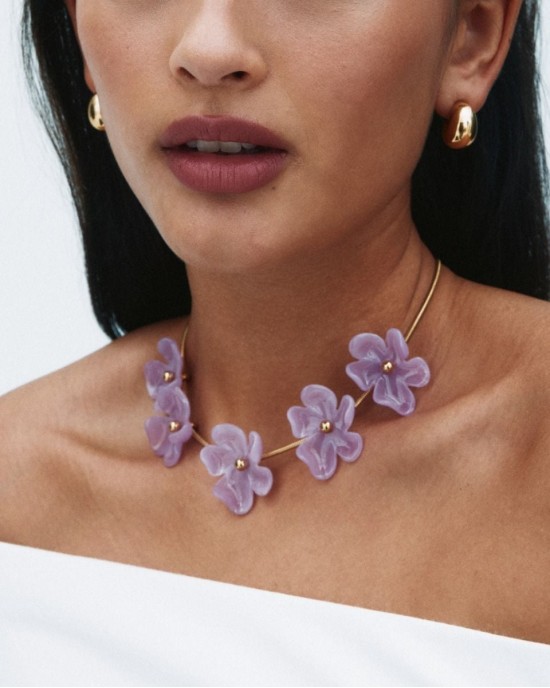Edblad Wildflower Gold/Pink Κολιέ