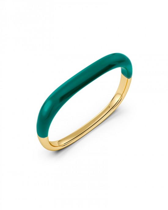 Edblad Lore Bangle Green Gold Βραχιόλι