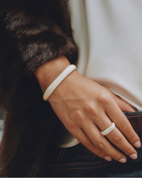 Edblad Lore Bangle Off White Gold Βραχιόλι