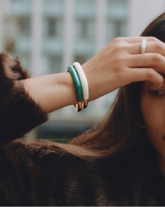 Edblad Lore Bangle Off White Gold Βραχιόλι