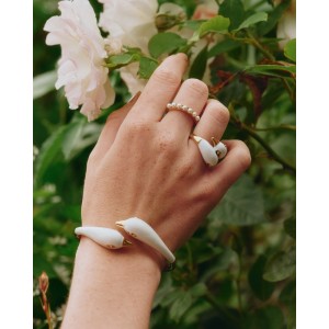 Edblad Lovebirds Bangle White Gold Βραχιόλι