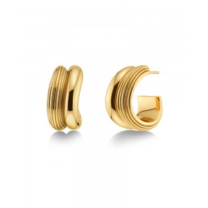 Edblad Wildern Hoops Large Gold Σκουλαρίκια