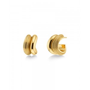 Edblad Wildern Hoops Small Gold Σκουλαρίκια